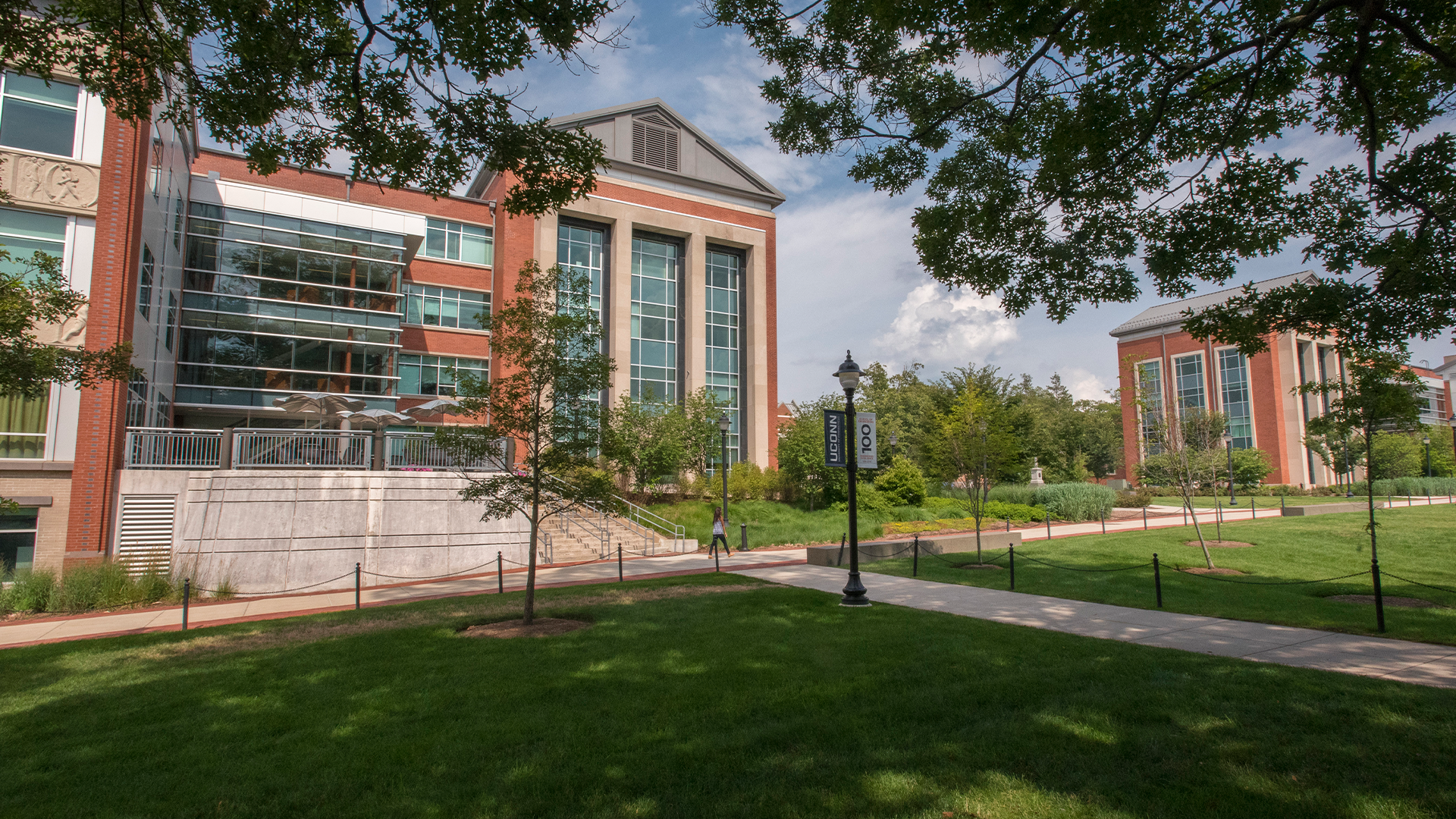 The Gentry Building in the spring.